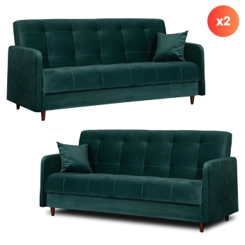 Zestaw 2x Sofa Rozkładana...