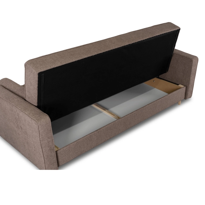 Zestaw 2x Sofa Rozkładana MALTA Brązowa