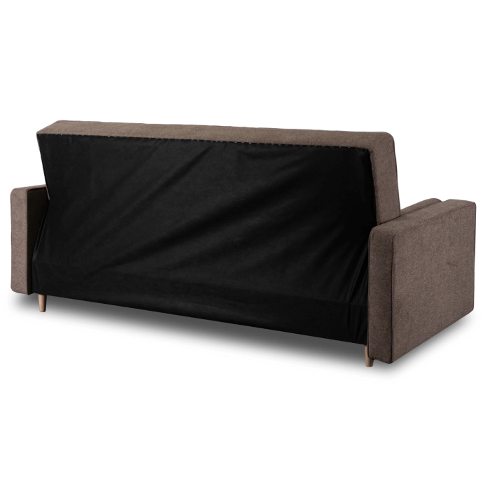 Zestaw 2x Sofa Rozkładana MALTA Brązowa