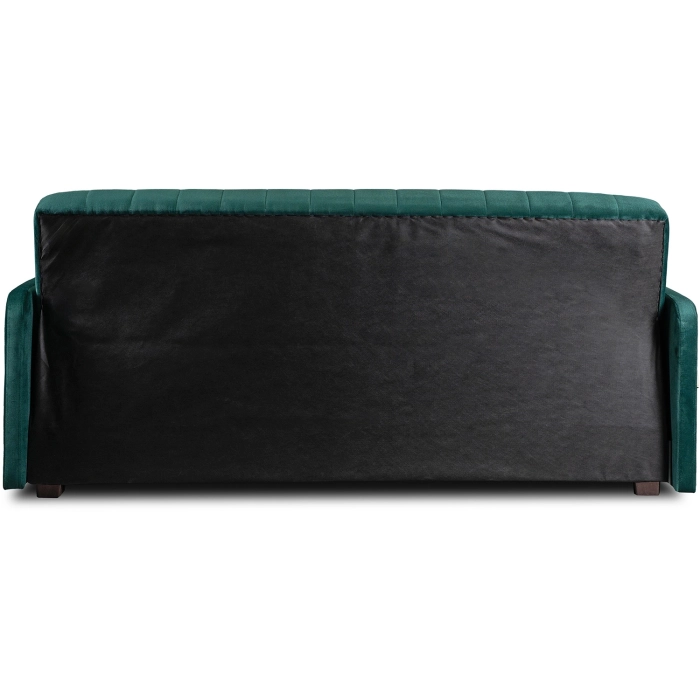Zestaw 2x Sofa Rozkładana PORTO Zielona Welurowa