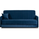 Zestaw 2x Sofa Rozkładana PORTO Granatowa Welurowa