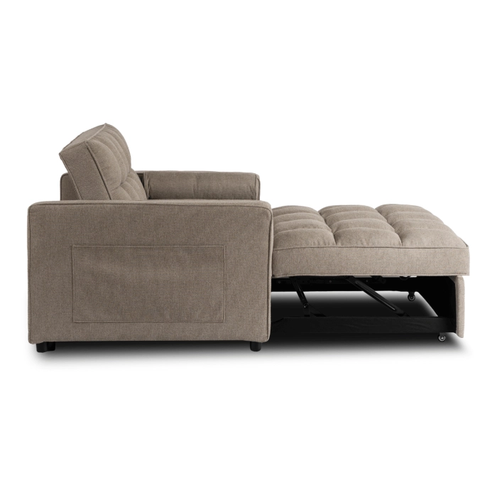 Fotel Rozkładany CORRA do Spania Ciemnobeżowy
