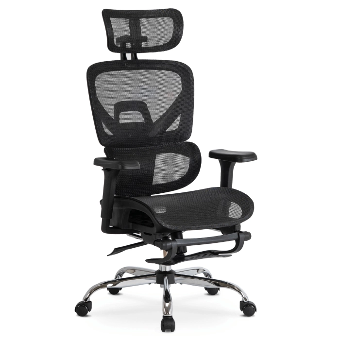 Fotel Obrotowy KAIR Ergonomiczny Czarny