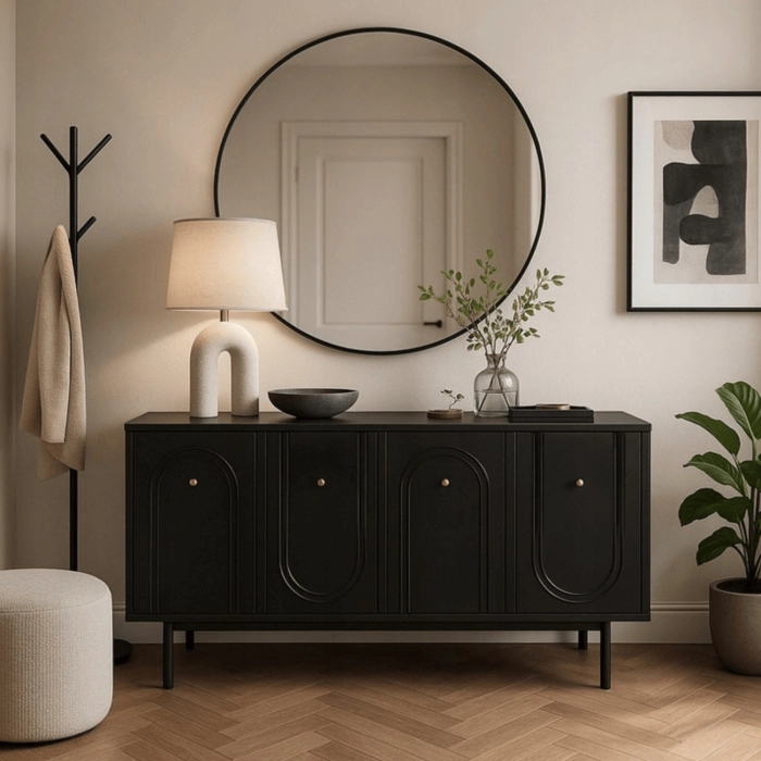 Komoda MARLEN 155 cm Czarna