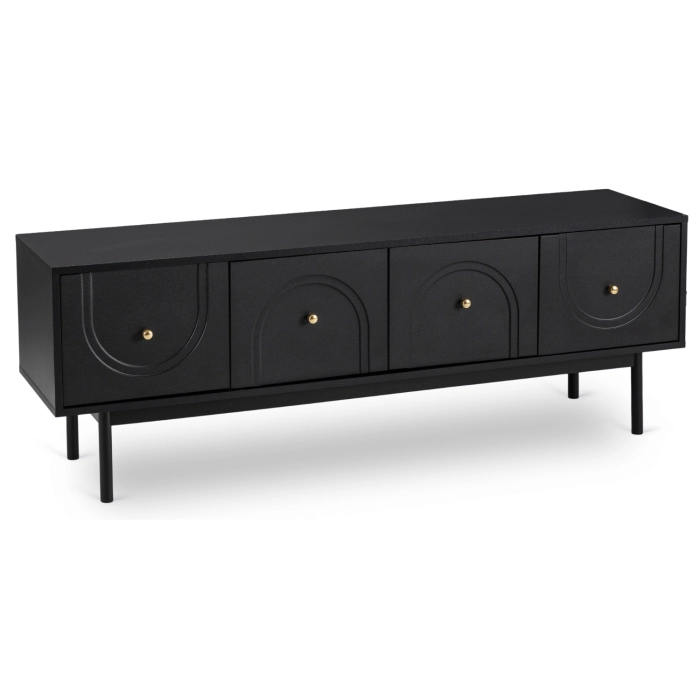 Szafka RTV MARLEN 155 cm Czarna