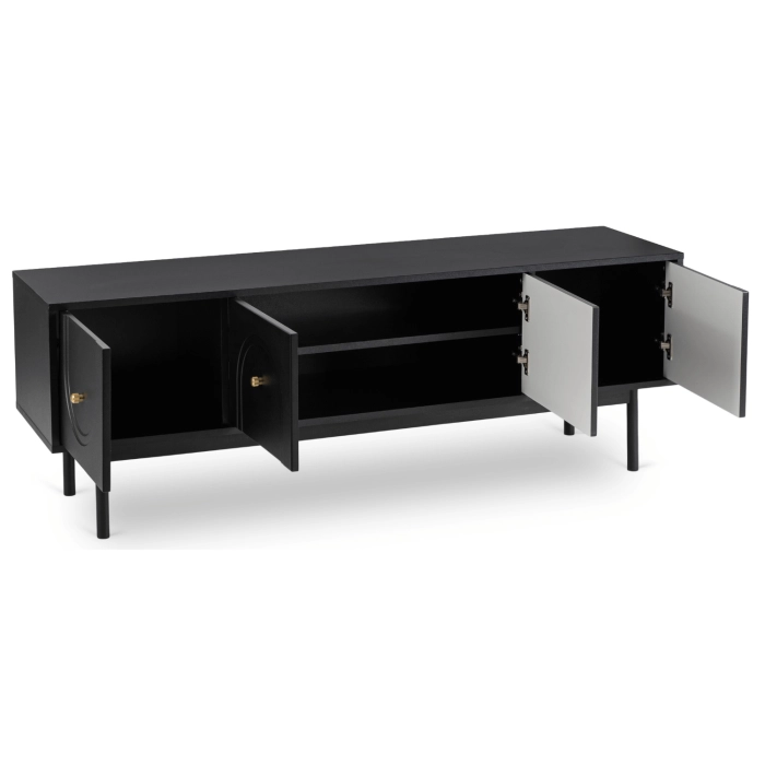 Szafka RTV MARLEN 155 cm Czarna