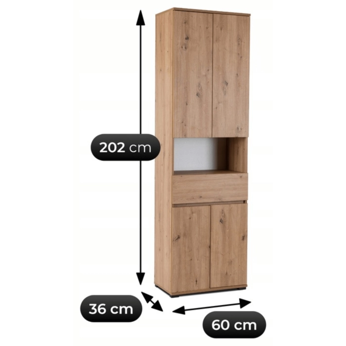 Szafka Słupek MODENA 60 cm Dąb Artisan