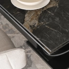 Stół IBIZA Ceramiczny Rozkładany 160-240 cm Czarny