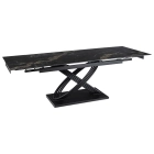 Stół IBIZA Ceramiczny Rozkładany 160-240 cm Czarny