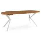 Stół LUGO Rozkładany 90-190 cm Dąb Złoty/Biały