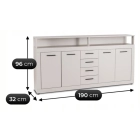 Komoda BLAGO 190 cm Kaszmir