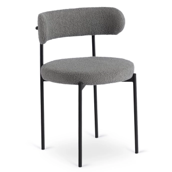 Krzesło TULSA Szare Boucle