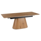 Stół LIZBONA Ceramiczny Rozkładany 160-200 cm Dąb/Dąb