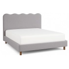 Łóżko 160x200 IZMIR Szare Boucle