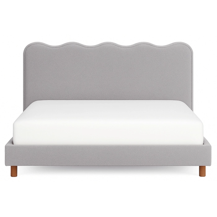 Łóżko 160x200 IZMIR Szare Boucle