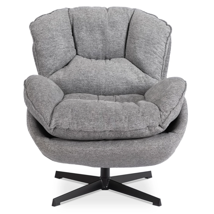 Fotel Wypoczynkowy Obrotowy ROSA Szary