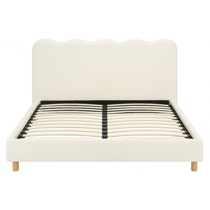 Łóżko 180x200 IZMIR Kremowe Boucle