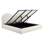 Łóżko 180x200 TALINN z Pojemnikiem Kremowe Boucle