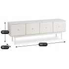 Szafka RTV MARLEN 155 cm Kaszmir