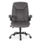 Fotel Obrotowy COMFORT Szary Welurowy