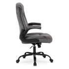 Fotel Obrotowy COMFORT Szary Welurowy