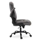 Fotel Obrotowy COMFORT Szary Welurowy