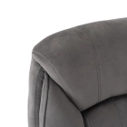 Fotel Obrotowy COMFORT Szary Welurowy