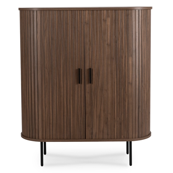 Komoda TRISH 100 cm Dwudrzwiowa Rozsuwana Orzech