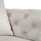 Sofa SORRENTO 3S Trzyosobowa Kremowa Welurowa