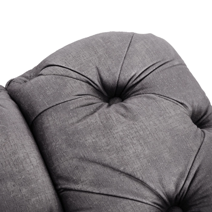 Sofa SORRENTO 3S Trzyosobowa Szara Welurowa