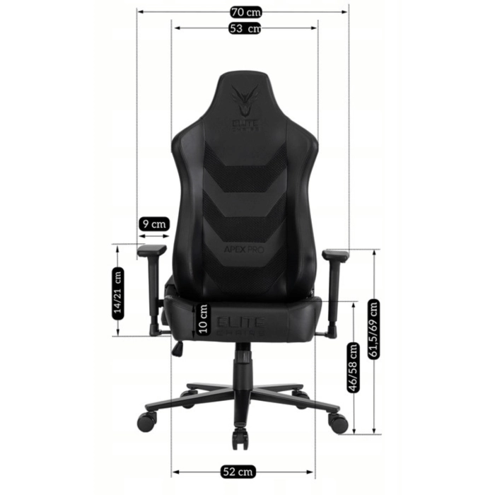 Fotel Obrotowy Gamingowy APEX Czarny