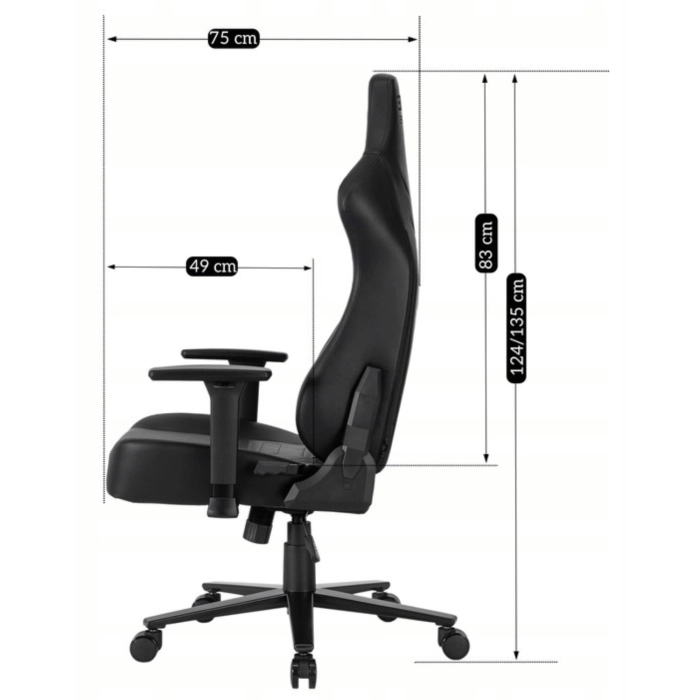 Fotel Obrotowy Gamingowy APEX Czarny