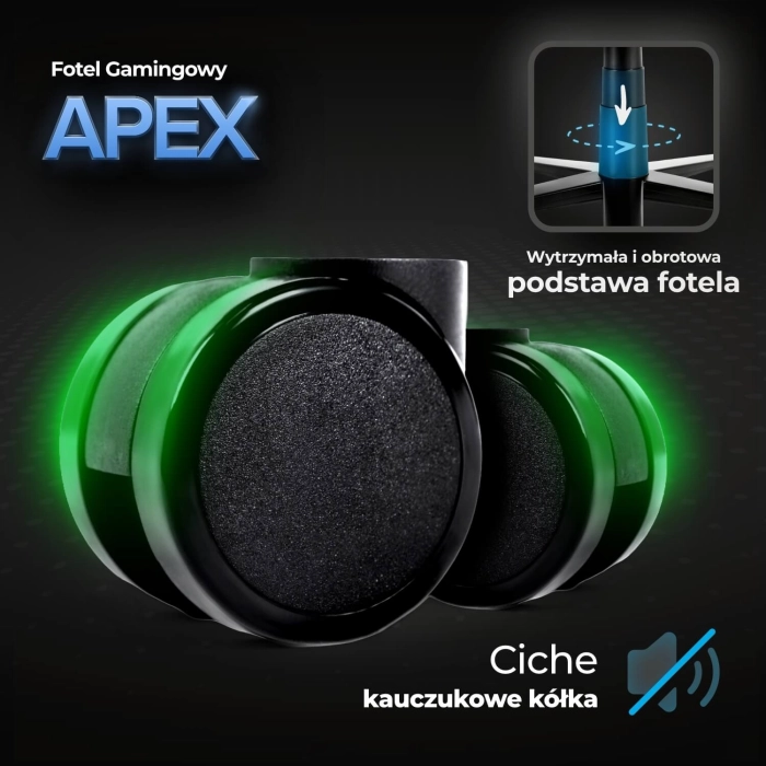 Fotel Obrotowy Gamingowy APEX Biały