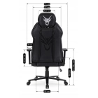 Fotel Obrotowy Gamingowy NEXON Czarny/Biały