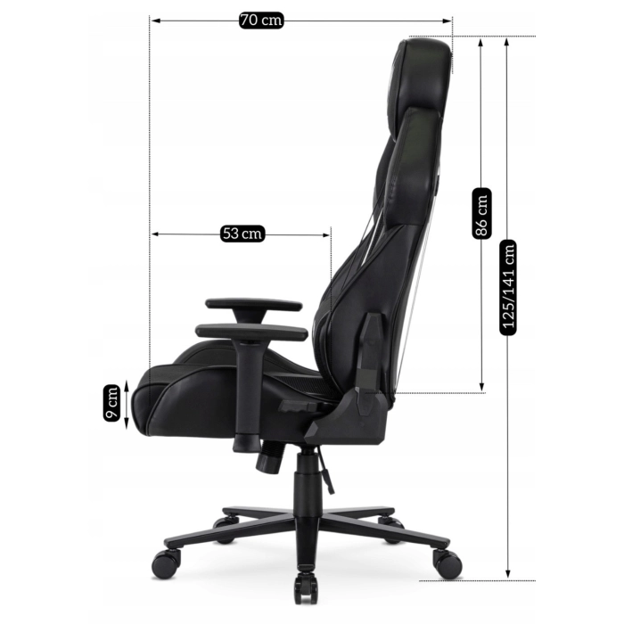 Fotel Obrotowy Gamingowy NEXON Czarny/Biały
