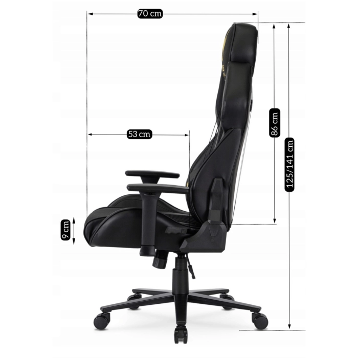 Fotel Obrotowy Gamingowy NEXON Czarny/Żółty