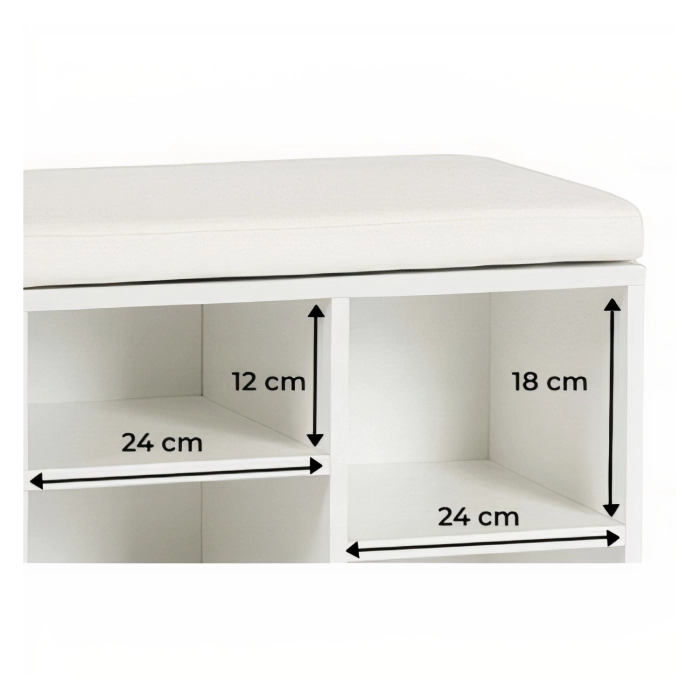 Szafka na buty AXEL104 cm Biała