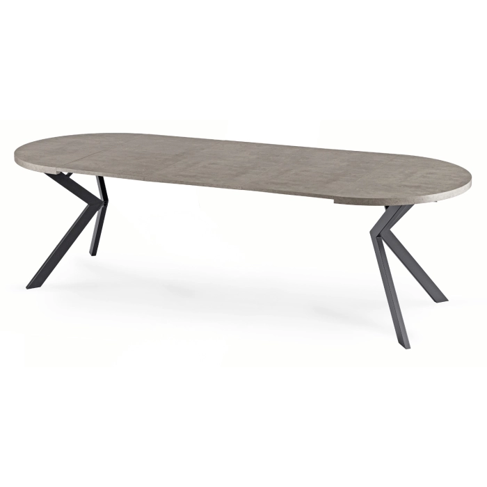 Stół LUKAS Rozkładany 100-250 cm Beton/Czarny
