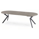 Stół LUKAS Rozkładany 100-250 cm Beton/Czarny