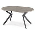 Stół LUKAS Rozkładany 100-250 cm Beton/Czarny