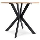 Stół LAUREN 80 cm Dąb Złoty/Czarny