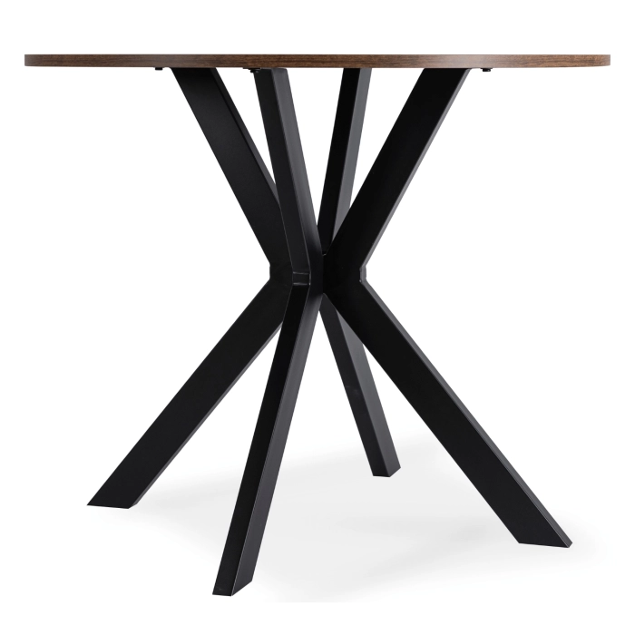 Stół LAUREN 80 cm Dąb Rustykalny/Czarny