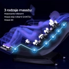 Fotel Masujący VX MAX Szary Ekoskóra