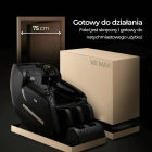 Fotel Masujący VX MAX Czarny Ekoskóra