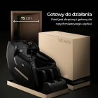 Fotel Masujący VX MAX Czarny Ekoskóra Angielskie Menu