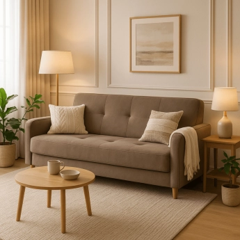 Sofa Rozkładana CUBA Beżowa