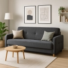 Zestaw 2x Sofa Rozkładana CUBA Szara