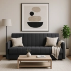Zestaw 2x Sofa Rozkładana PORTO Szara