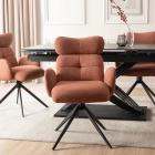 Krzesło Obrotowe do Salonu ALVARO Rude