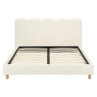 Łóżko 160x200 IZMIR Kremowe Boucle
